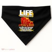 Life Is Full Of Risk Trucker USA-Made Doggie Bandana thumb 0
