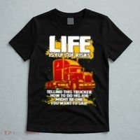 Life Is Full Of Risk Trucker T-Shirt thumb 5