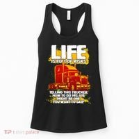Life Is Full Of Risk Trucker Women's Tank Top thumb 0
