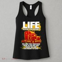 Life Is Full Of Risk Trucker Women's Tank Top thumb 3
