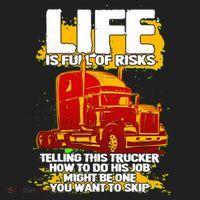 Life Is Full Of Risk Trucker Hat thumb 2