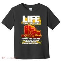 Life Is Full Of Risk Trucker Toddler T-Shirt thumb 0