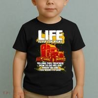 Life Is Full Of Risk Trucker Toddler T-Shirt thumb 2