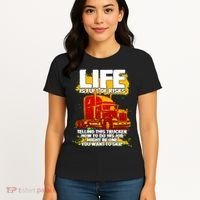 Life Is Full Of Risk Trucker Women's T-Shirt thumb 4