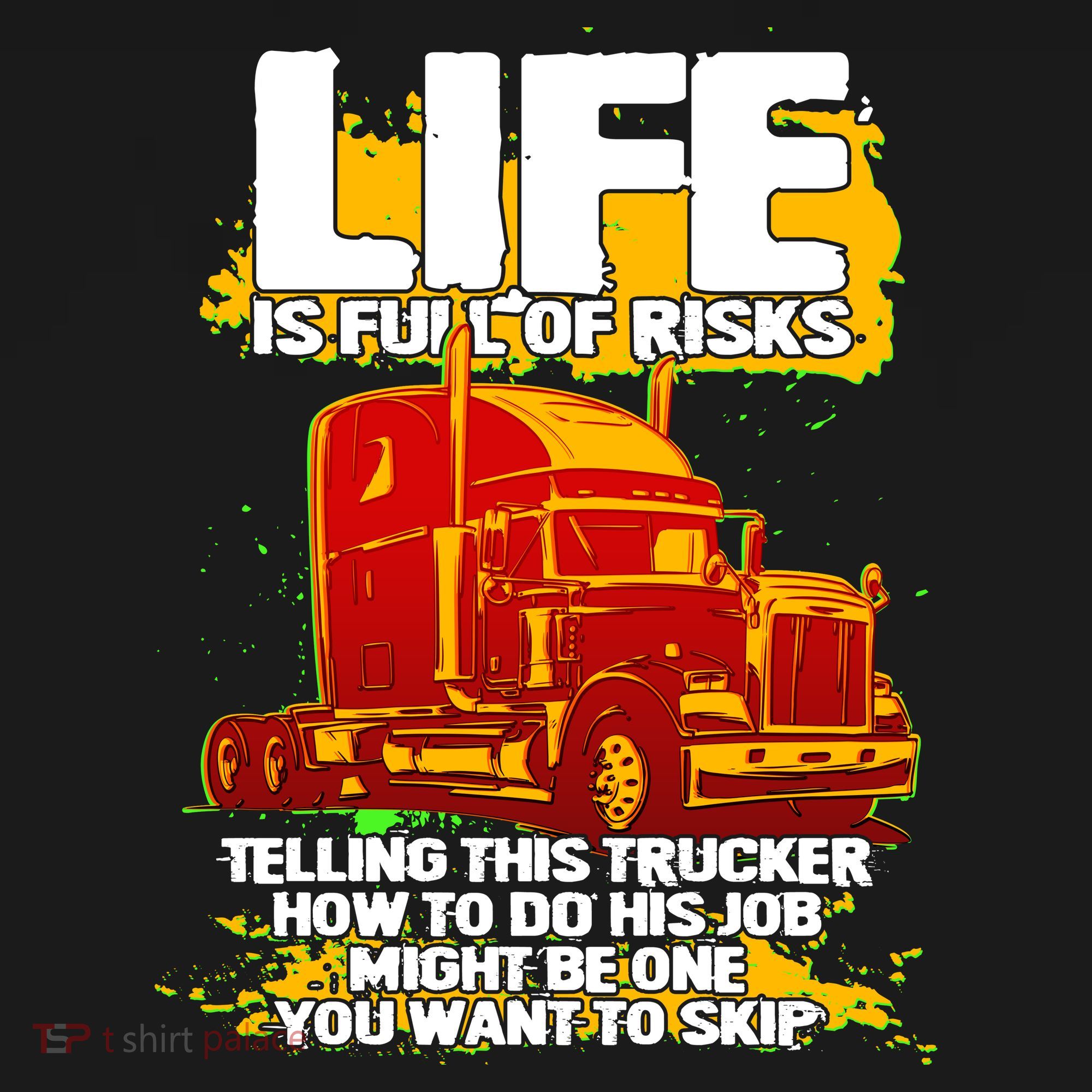 Life Is Full Of Risk Trucker Kids Sweatshirt
