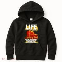 Life Is Full Of Risk Trucker Kids Hoodie thumb 0