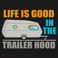 Life Is Good In The Trailer Hood Ornament thumb 1