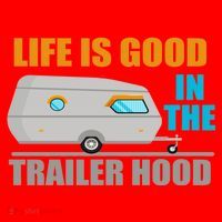 Life Is Good In The Trailer Hood Santa Hat thumb 1