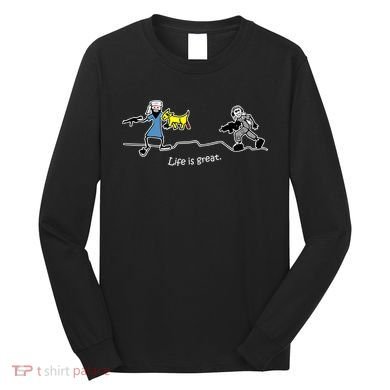 Life is Great Army Long Sleeve Shirt