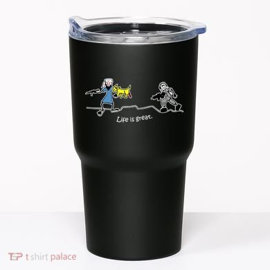 Life is Great Army Tumbler
