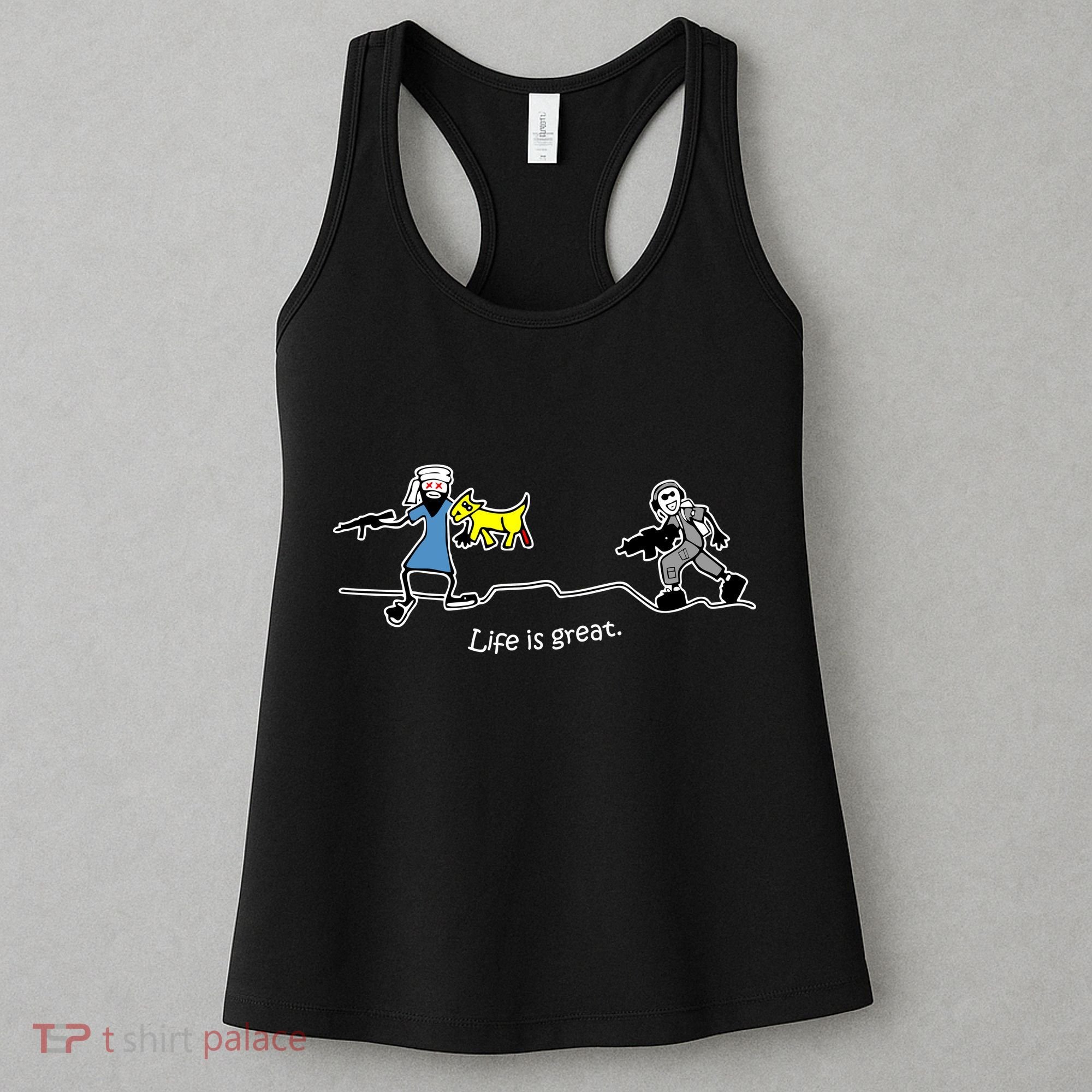 Life is Great Army Women's Tank Top