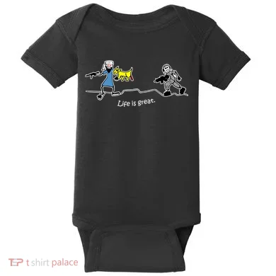Life is Great Army Baby Bodysuit