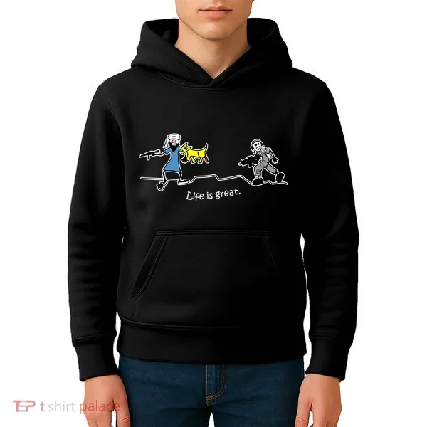 Life is Great Army Kids Hoodie