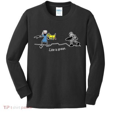 Life is Great Army Kids Long Sleeve Shirt