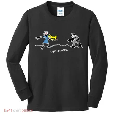 Life is Great Army Kids Long Sleeve Shirt