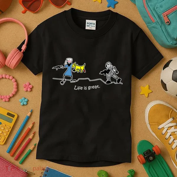 Life is Great Army Kids T-Shirt