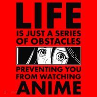 Life Is Just A Series Of Obstacles Preventing You From Watching Anime Santa Hat thumb 1