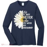 Life Is Just Better When I'm With My Husband Women's Long Sleeve Shirt thumb 0