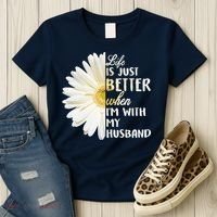Life Is Just Better When I'm With My Husband Women's T-Shirt thumb 3