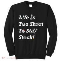 Life Is Too Short To Stay Stock Car Nut Sweatshirt thumb 0