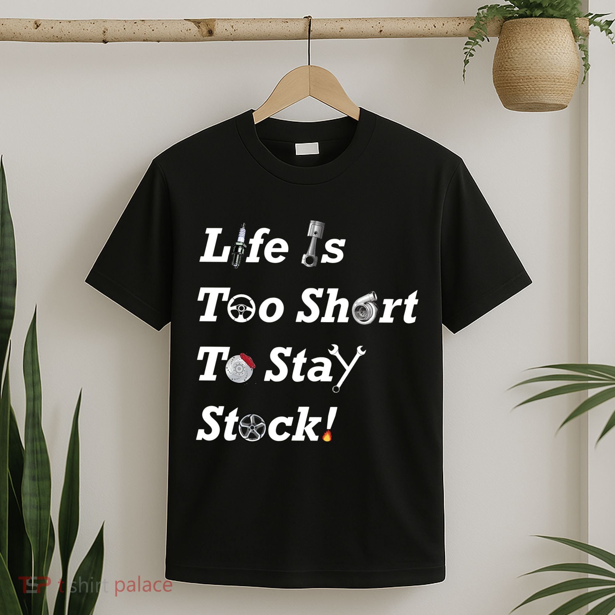 Life Is Too Short To Stay Stock Car Nut T-Shirt