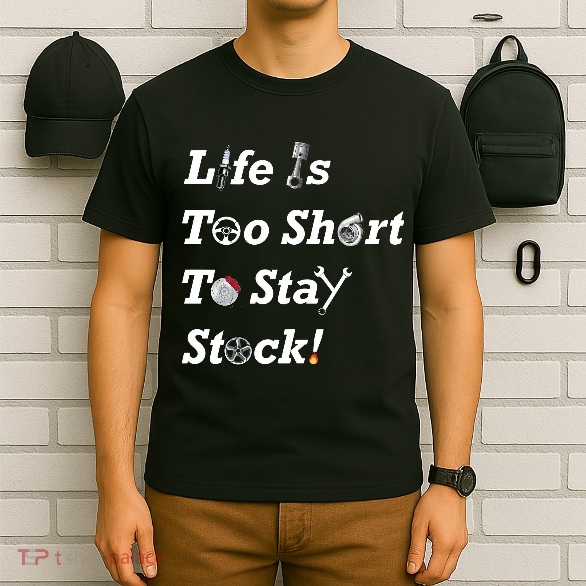 Life Is Too Short To Stay Stock Car Nut T-Shirt