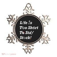 Life Is Too Short To Stay Stock Car Nut Ornament thumb 0