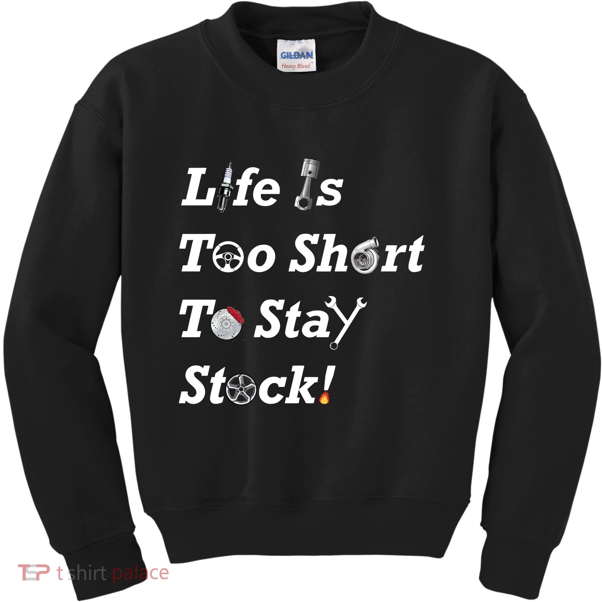 Life Is Too Short To Stay Stock Car Nut Kids Sweatshirt