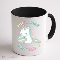 Life Is What You Bake It Unicorn Coffee Mug thumb 1