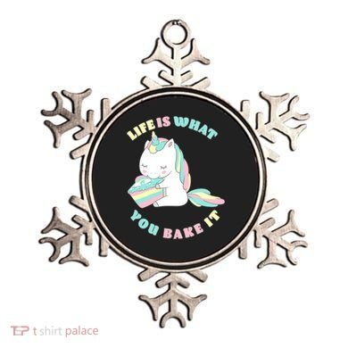 Life Is What You Bake It Unicorn Ornament