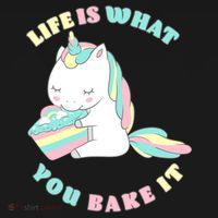 Life Is What You Bake It Unicorn Ornament thumb 1