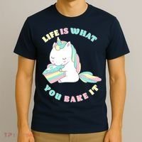 Life Is What You Bake It Unicorn T-Shirt thumb 3