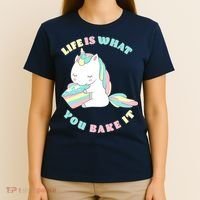 Life Is What You Bake It Unicorn T-Shirt thumb 4