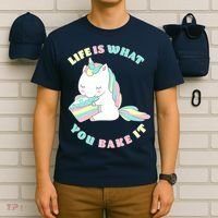 Life Is What You Bake It Unicorn T-Shirt thumb 6