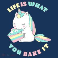Life Is What You Bake It Unicorn T-Shirt thumb 7