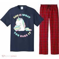 Life Is What You Bake It Unicorn Pajama Set thumb 0