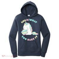 Life Is What You Bake It Unicorn Women's Hoodie thumb 0