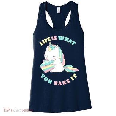 Life Is What You Bake It Unicorn Women's Tank Top