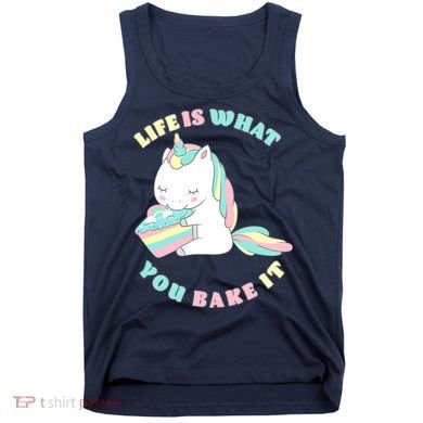 Life Is What You Bake It Unicorn Tank Top