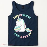 Life Is What You Bake It Unicorn Tank Top thumb 2