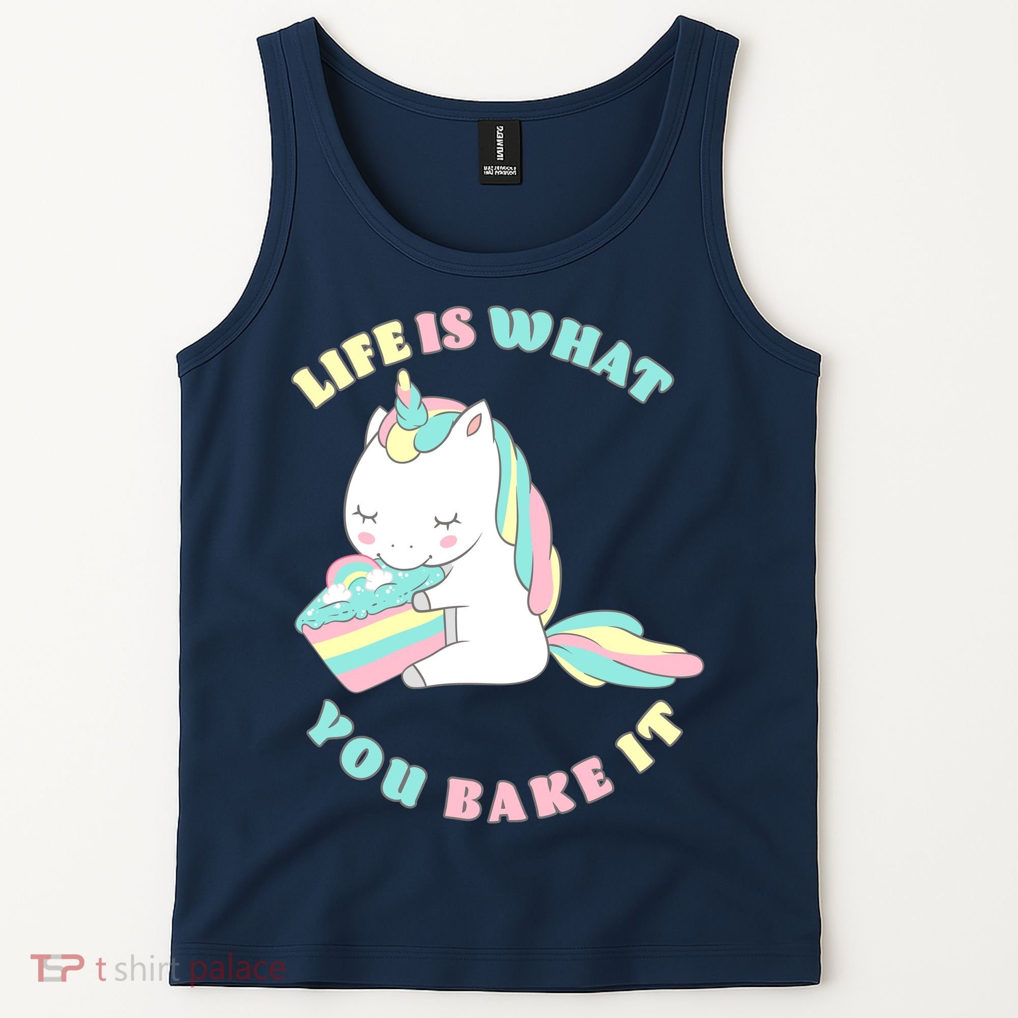 Life Is What You Bake It Unicorn Tank Top