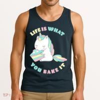 Life Is What You Bake It Unicorn Tank Top thumb 3