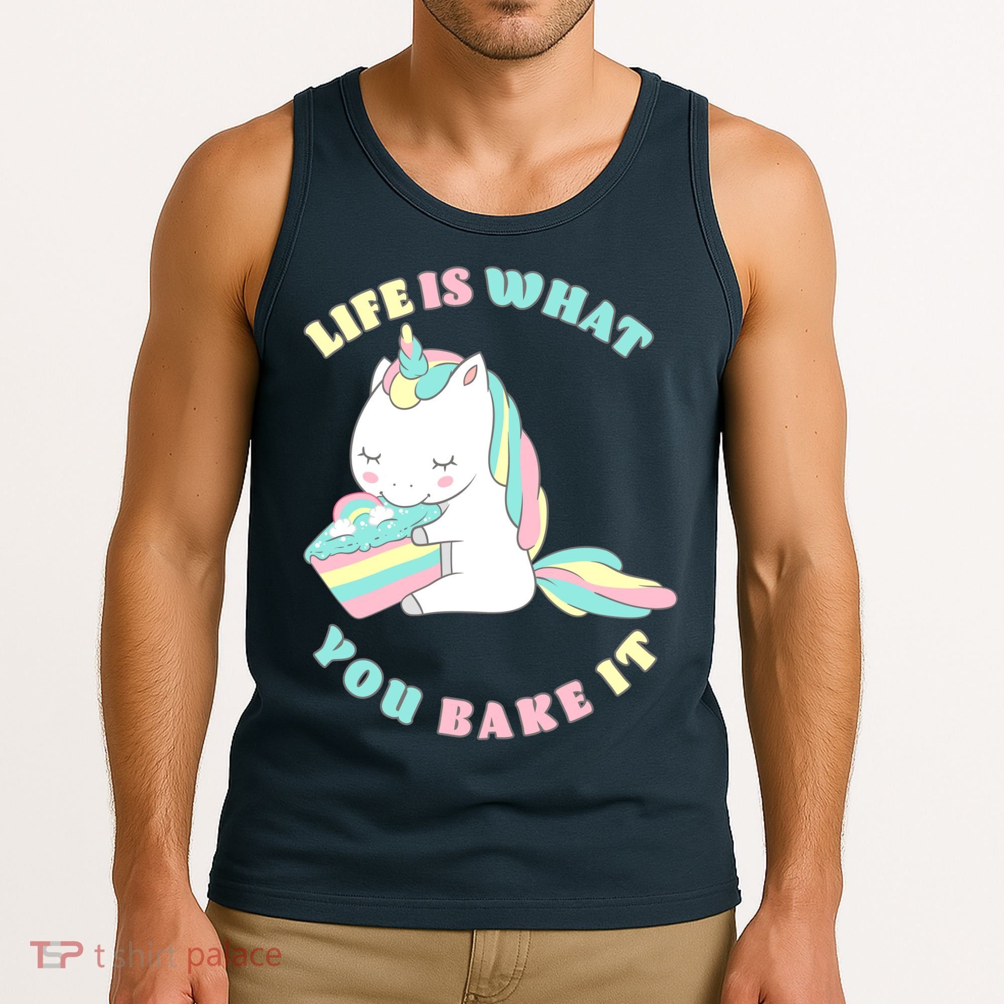 Life Is What You Bake It Unicorn Tank Top