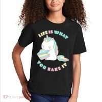 Life Is What You Bake It Unicorn Kids T-Shirt thumb 2
