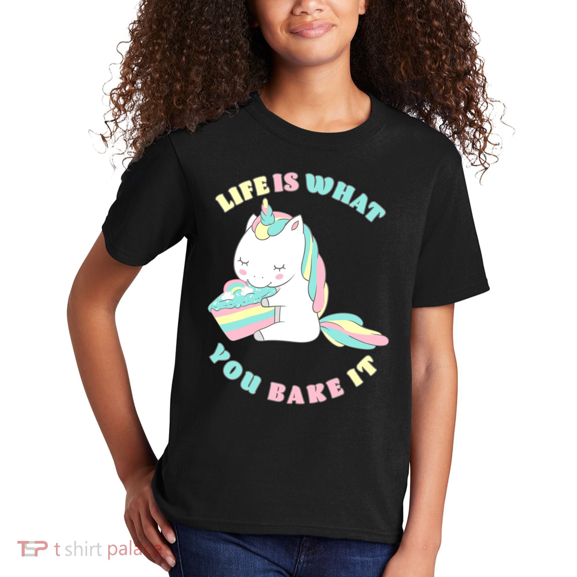 Life Is What You Bake It Unicorn Kids T-Shirt