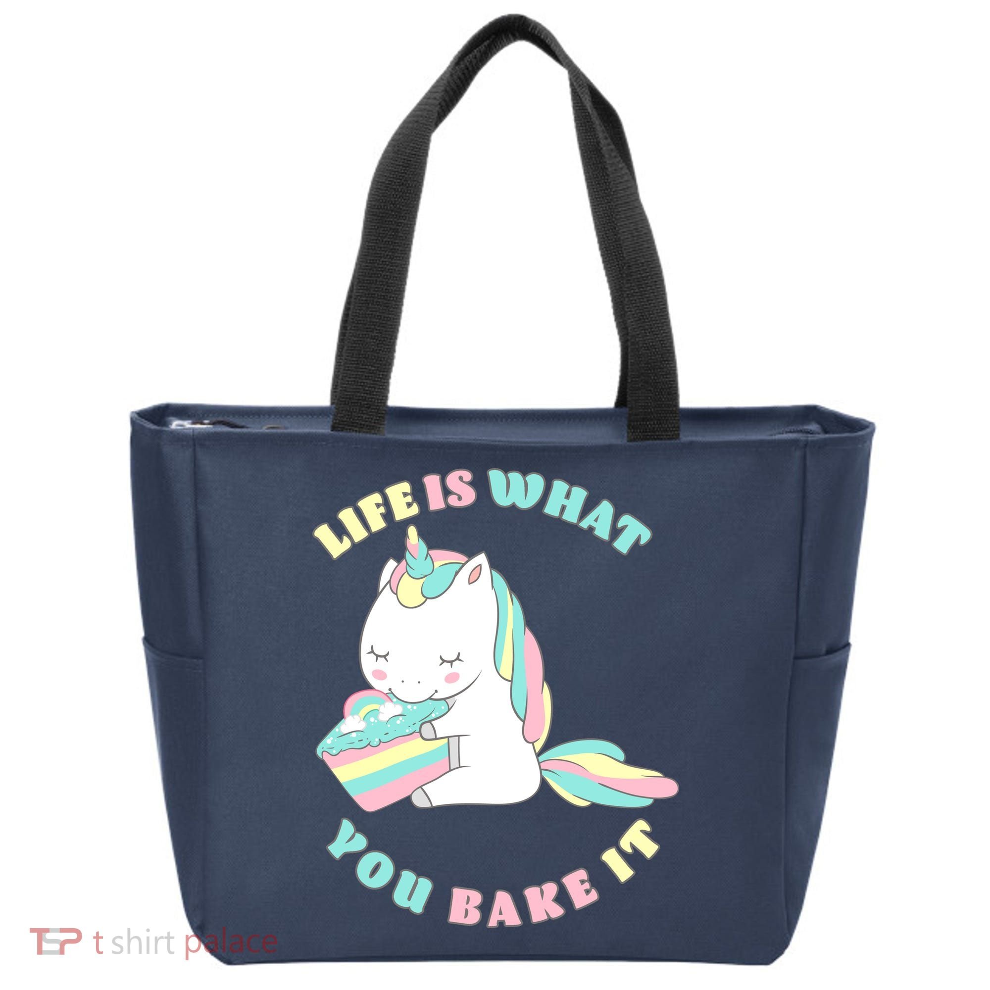 Life Is What You Bake It Unicorn Tote Bag