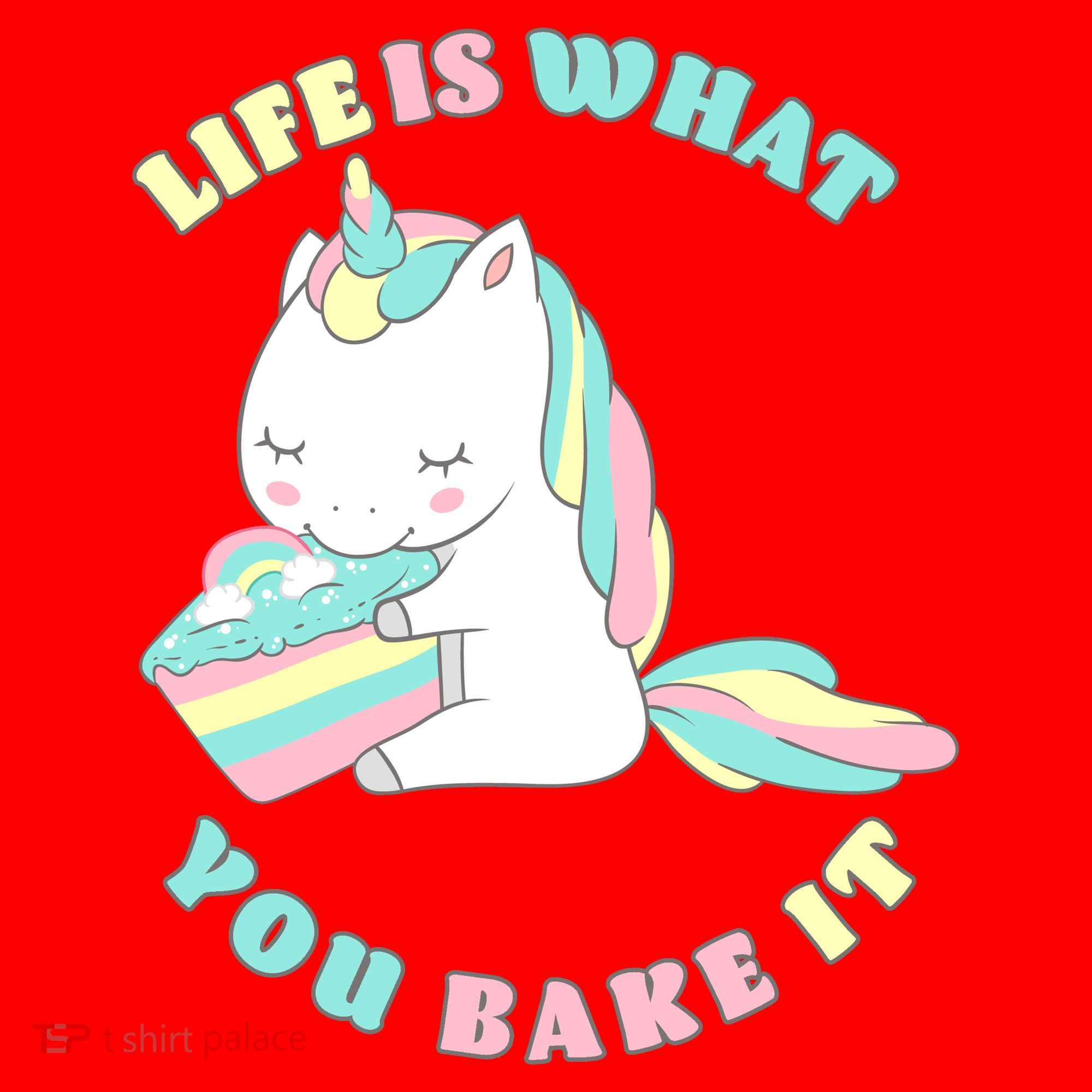 Life Is What You Bake It Unicorn Santa Hat