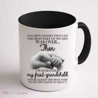 Life Just Begun With My First Grandchild Coffee Mug thumb 1