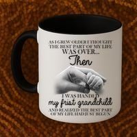Life Just Begun With My First Grandchild Coffee Mug thumb 2