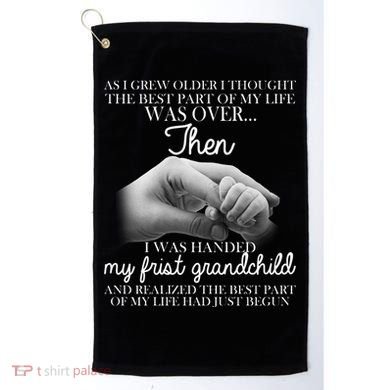 Life Just Begun With My First Grandchild Golf Towel